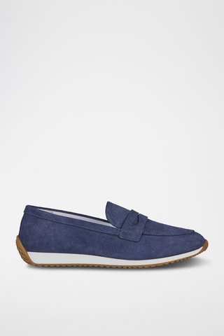 Mocassins en nubuck Calithe - Bleu
