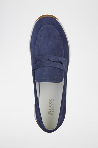 Mocassins en nubuck Calithe - Bleu
