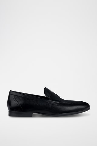 Mocassins en cuir - Noir