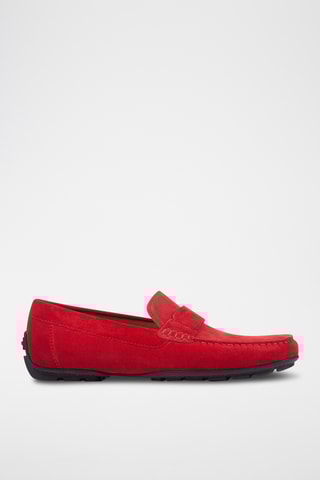 Mocassins en nubuck Moner - Rouge
