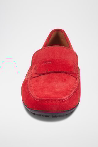 Mocassins en nubuck Moner - Rouge