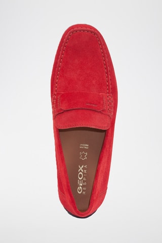 Mocassins en nubuck Moner - Rouge