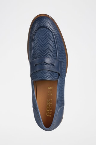 Moccassins en cuir Bayle - Bleu marine