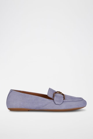 Mocassins en cuir de chèvre nubuck Palmaria - Mauve