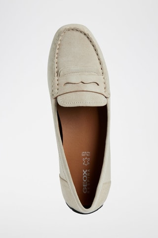 Mocassins en cuir de chèvre nubuck D Kosmopolis - Beige