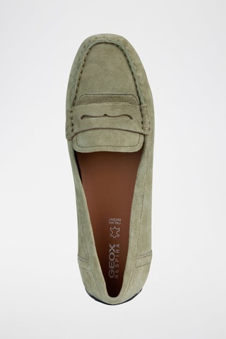 Mocassins en cuir de chèvre nubuck Kosmopolis - Vert clair