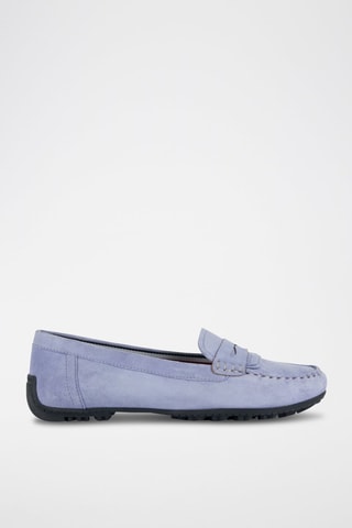 Mocassins en cuir de chèvre nubuck Kosmopolis - Mauve