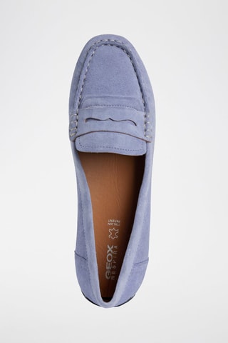 Mocassins en cuir de chèvre nubuck Kosmopolis - Mauve