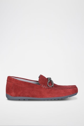 Mocassins en nubuck Tivoli - Rouge