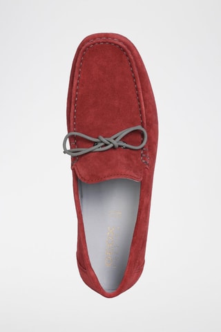 Mocassins en nubuck Tivoli - Rouge