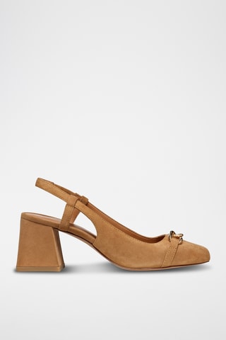Escarpins en nubuck - Marron