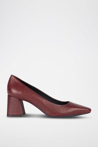 Escarpins en cuir de mouton nappa Giselda - Bordeaux