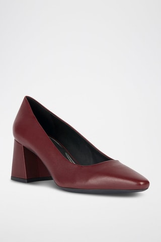 Escarpins en cuir de mouton nappa Giselda - Bordeaux
