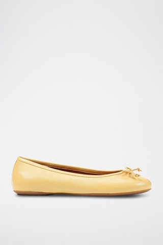 Ballerines vernies en cuir Palmaria - Jaune