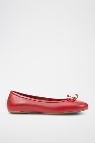 Ballerines en cuir Palmaria - Rouge