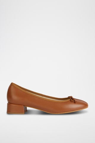 Ballerines en cuir Floretia - Marron