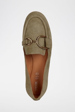 Mocassins en cuir de chèvre nubuck Palmaria - Pistache