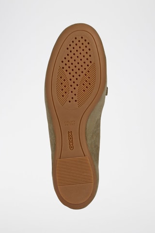 Mocassins en cuir de chèvre nubuck Palmaria - Pistache