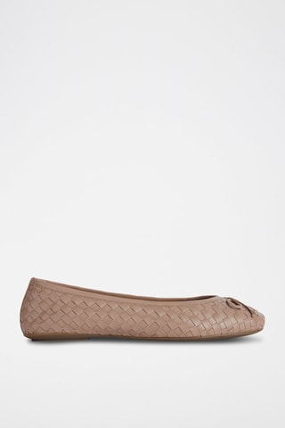Ballerines cuir de mouton nappa Palmaria - Nude