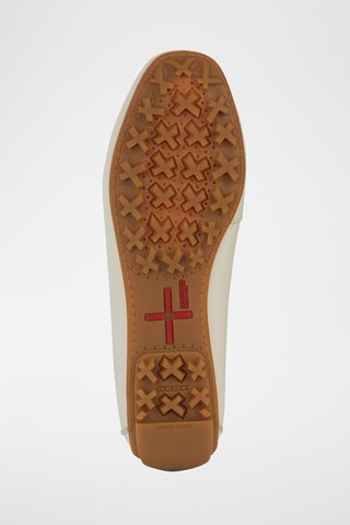 Chaussures bateau en cuir Kosmopolis +RIP - Beige