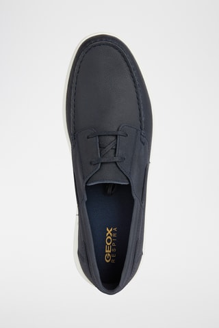 Chaussures bateau en cuir Avola - Bleu