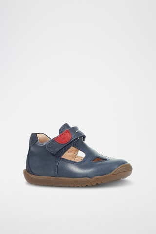 Salomés en cuir - Bleu