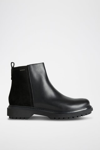 Bottines Chelsea en cuir nappa et nubuck Asheely Np Abx  - Noir