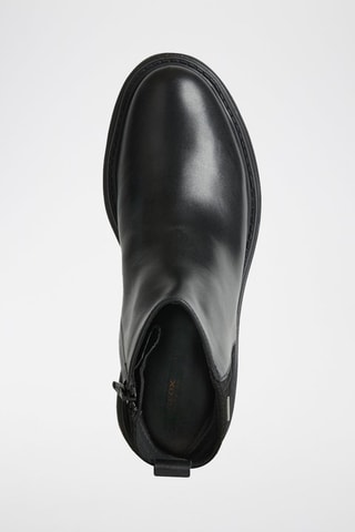 Bottines Chelsea en cuir nappa et nubuck Asheely Np Abx  - Noir