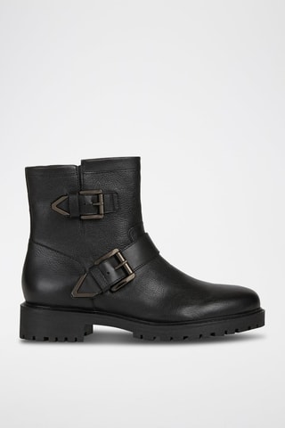 Bottines en cuir Hoara A  - Noir
