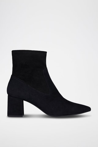 Bottines en nubuck de chèvre Bigliana E  - Noir