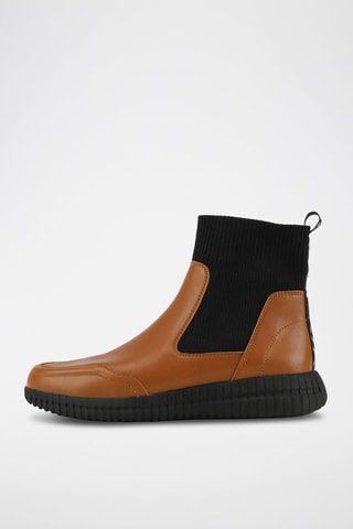 Bottines en cuir Noovae A  - Marron