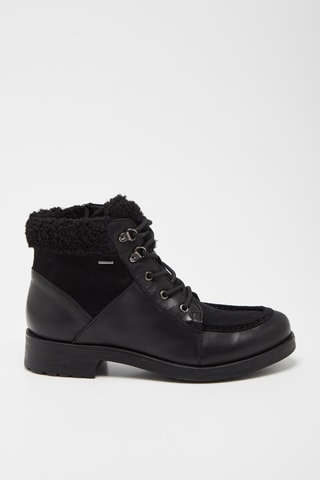 Bottines fourrées en cuir Rawelle - Noir