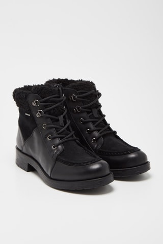 Bottines fourrées en cuir Rawelle - Noir