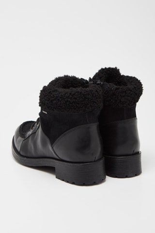 Bottines fourrées en cuir Rawelle - Noir