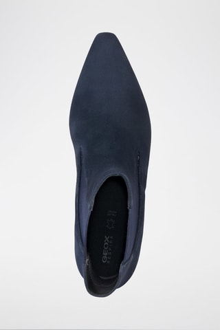 Bottines Chelsea en nubuck de chèvre Giselda C  - Bleu