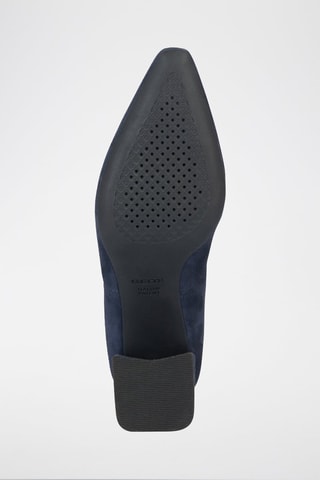 Bottines Chelsea en nubuck de chèvre Giselda C  - Bleu