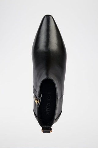 Bottines en cuir nappa de mouton Giselda  - Noir