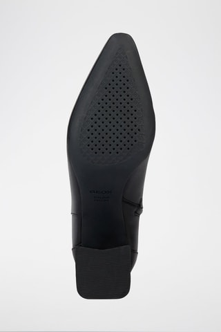 Bottines en cuir nappa de mouton Giselda  - Noir