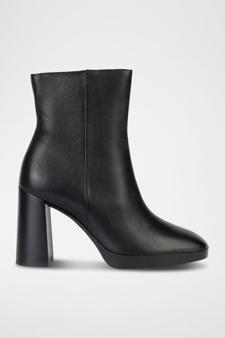 Bottines en cuir nappa de mouton Teulada C  - Noir