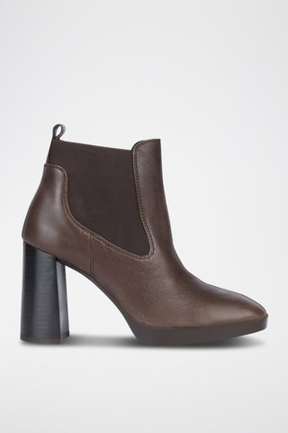 Bottines en cuir nappa de mouton Teulada E  - Marron