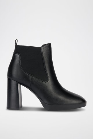 Bottines en cuir nappa de mouton Teulada E  - Noir