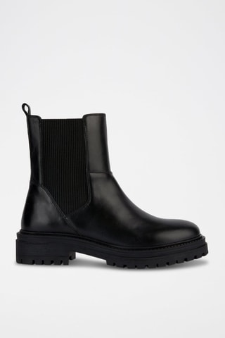 Bottines Chelsea en cuir nappa Iridea  - Noir