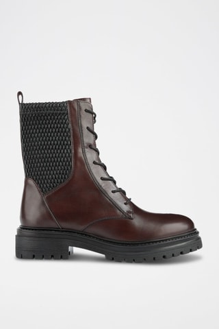 Bottines en cuir nappa Iridea N  - Marron