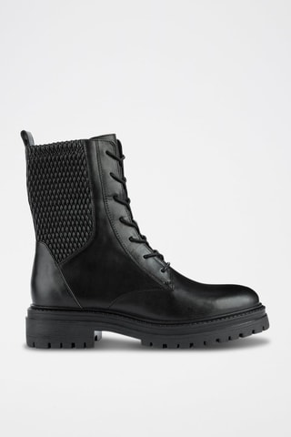 Bottines en cuir nappa Iridea N  - Noir