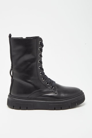 Bottines en cuir nappa Isotte - Noir