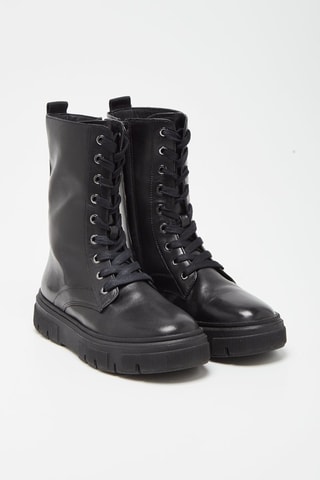 Bottines en cuir nappa Isotte - Noir