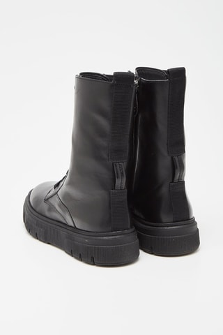 Bottines en cuir nappa Isotte - Noir