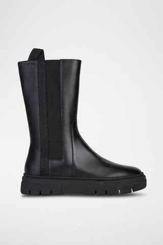 Bottines en cuir  Isotte F  - Noir