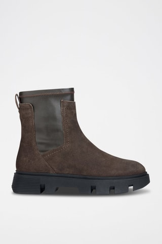 Bottines en nubuck Vilde C  - Marron
