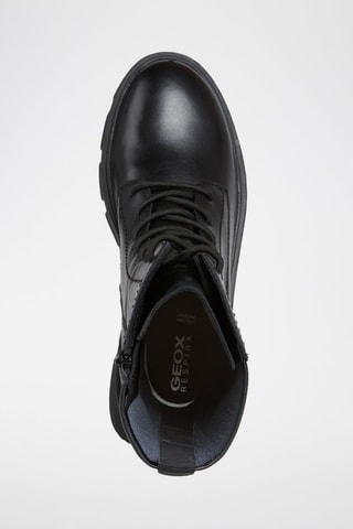 Bottines en cuir nappa Vilde H  - Noir